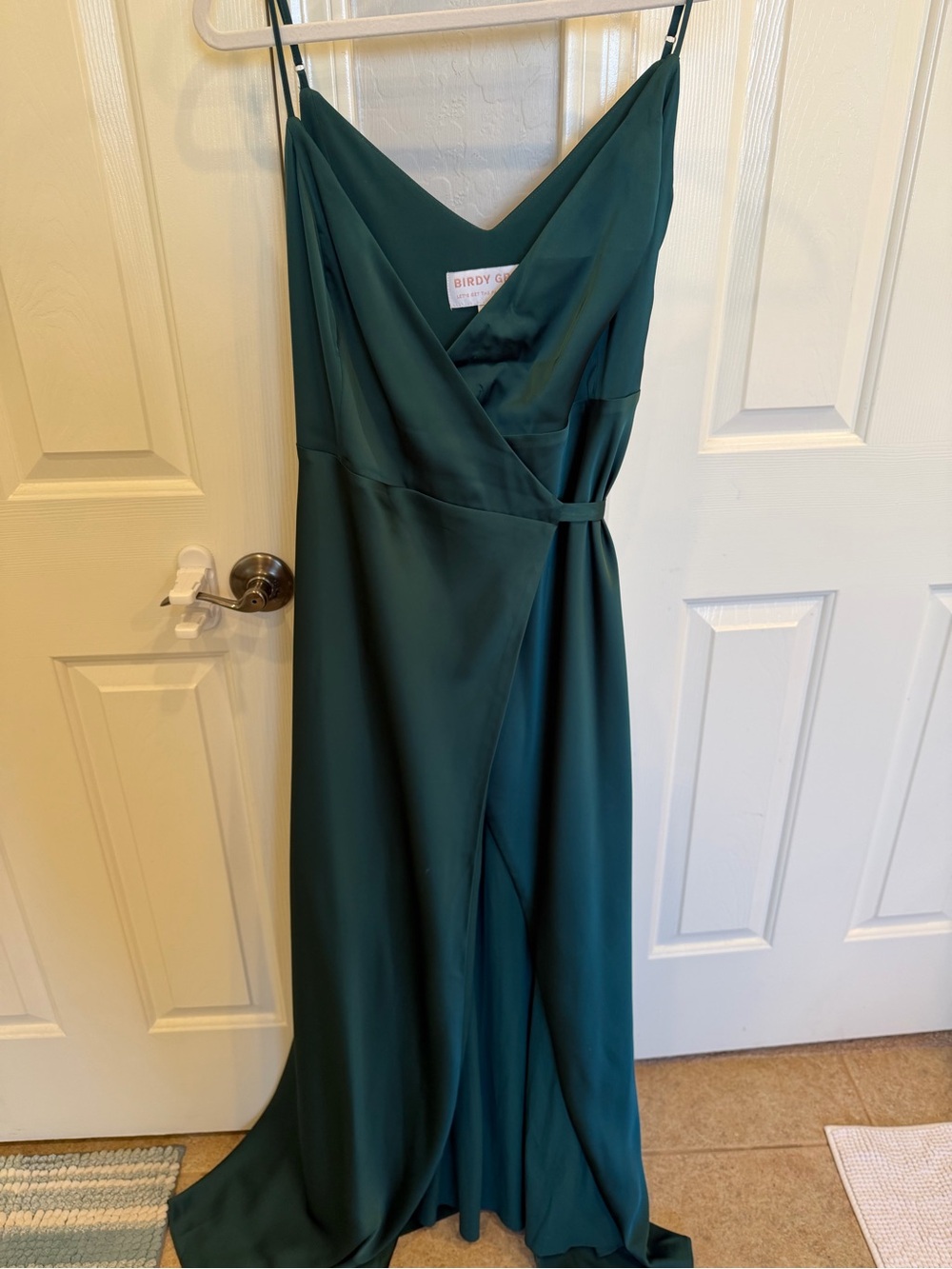 Birdy Grey Cindy Deep Emerald Wrap Maxi Dress